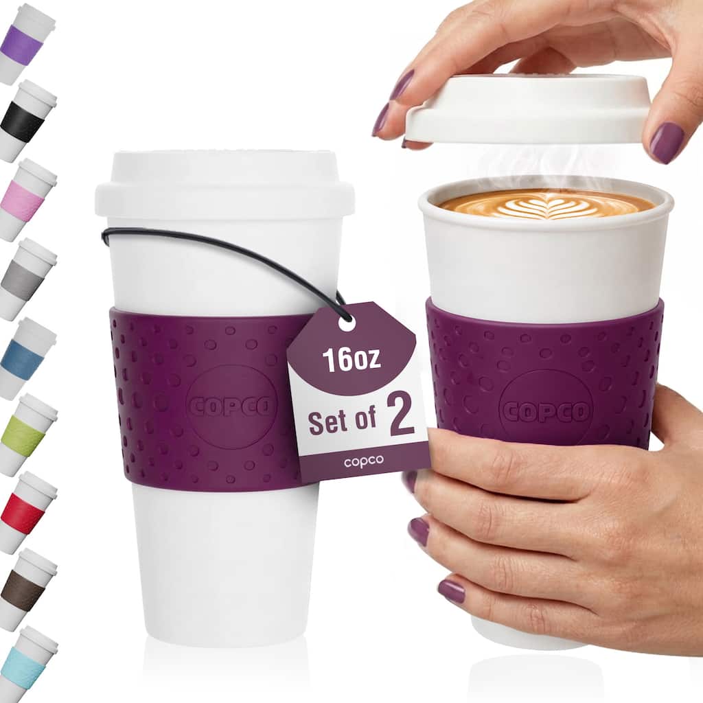 Copco Acadia Double Wall Travel Mug Set of 2 BPA Free Leak Resistant