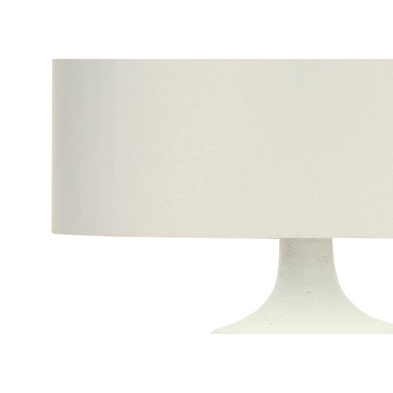 Lighting, 26"h, Table Lamp, Ivory / Cream Shade, Cream Resin, Contemporary