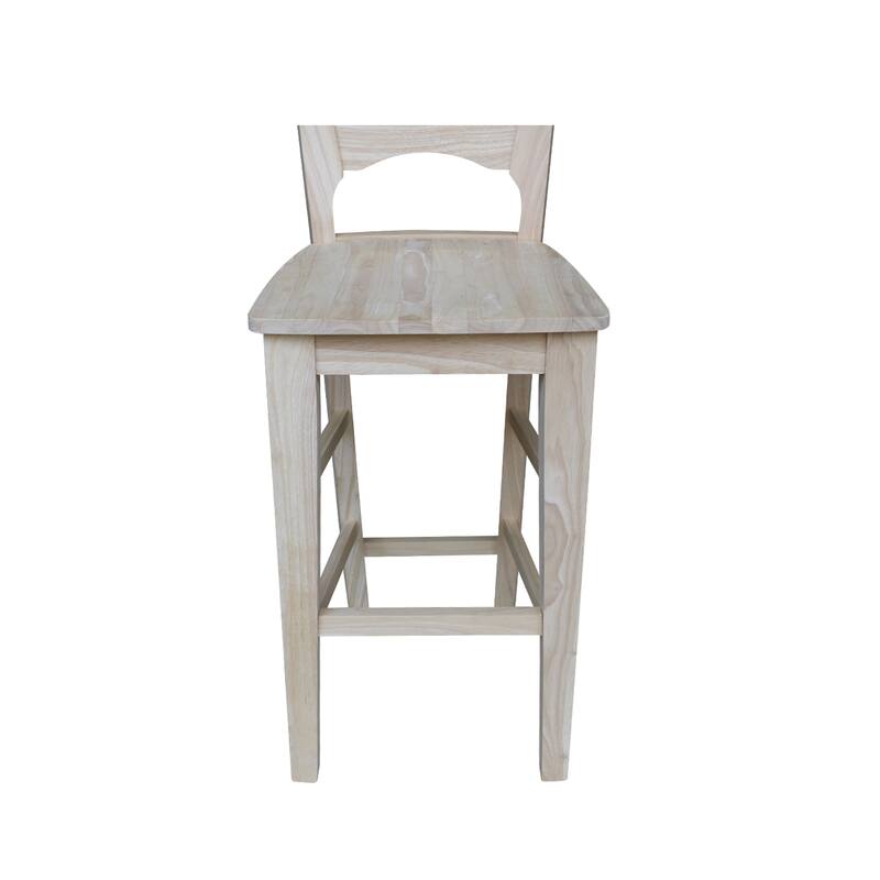 Canyon Unfinished Solid Wood Stool