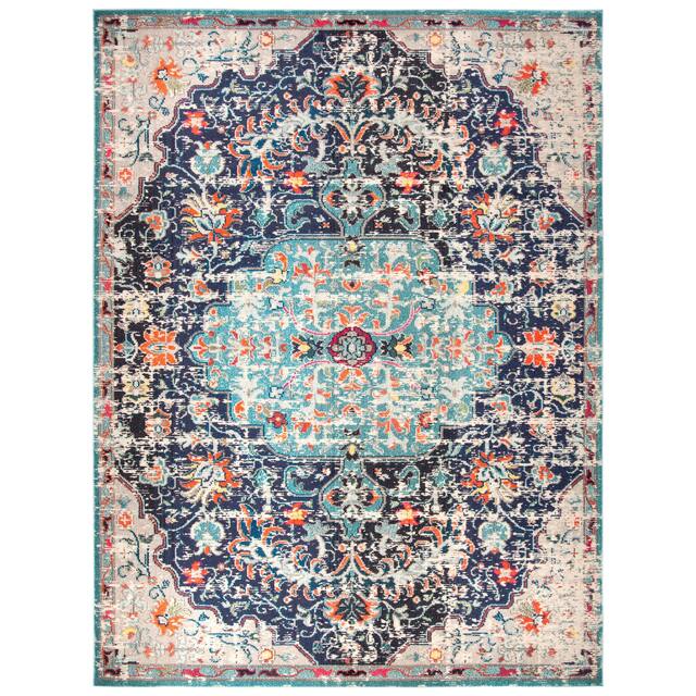 SAFAVIEH Madison Sabire Boho Medallion Distressed Rug