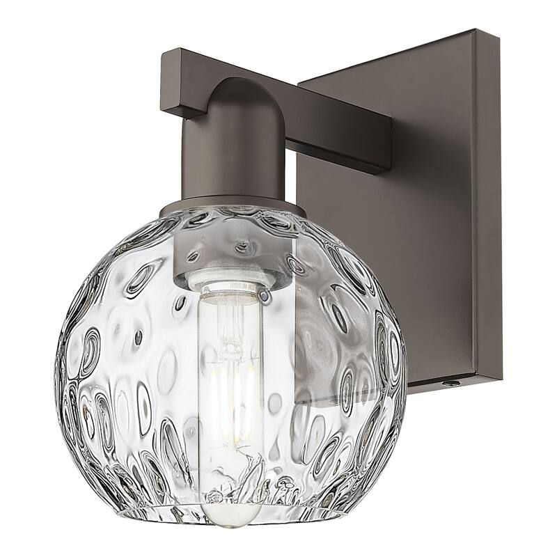 Innovations Lighting Endless Possibilities Arcadia - Athens Water Glass - 1 Light 6" Sconce - Oil Rubbed Bronze