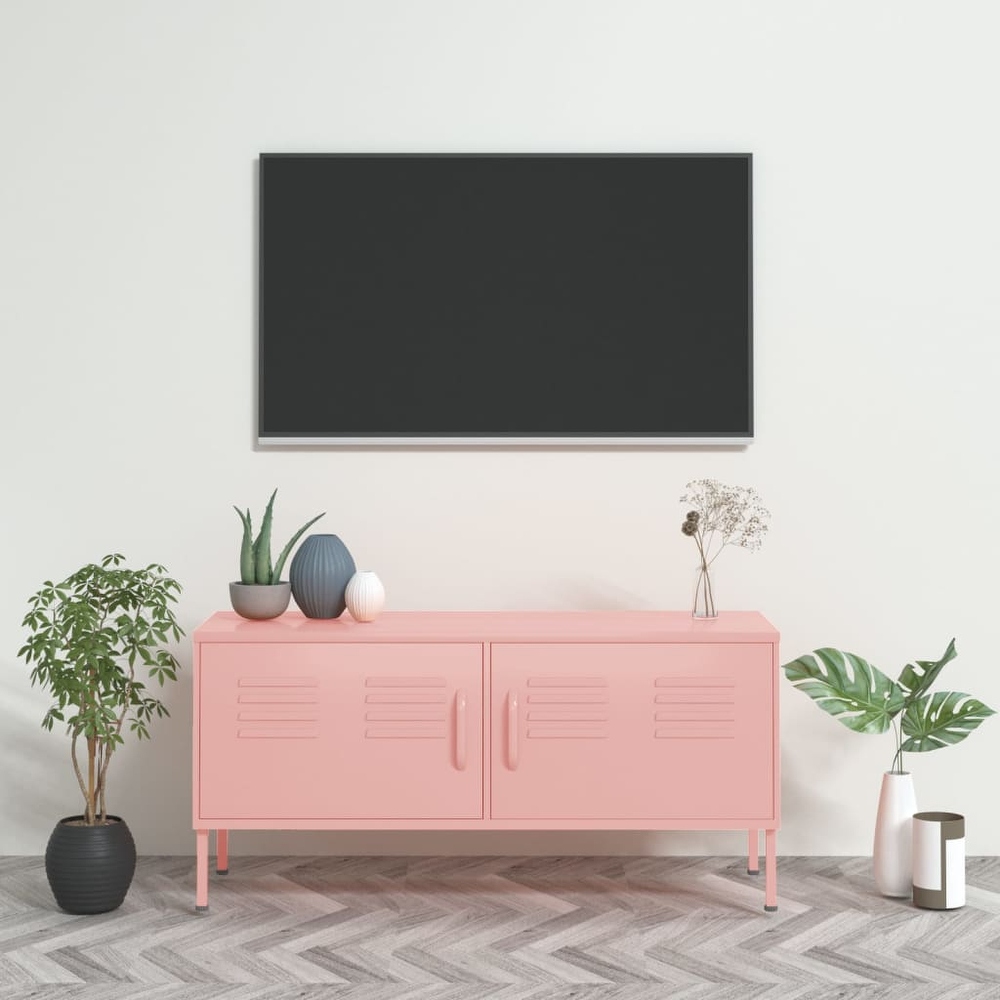 Pink tv sales stand