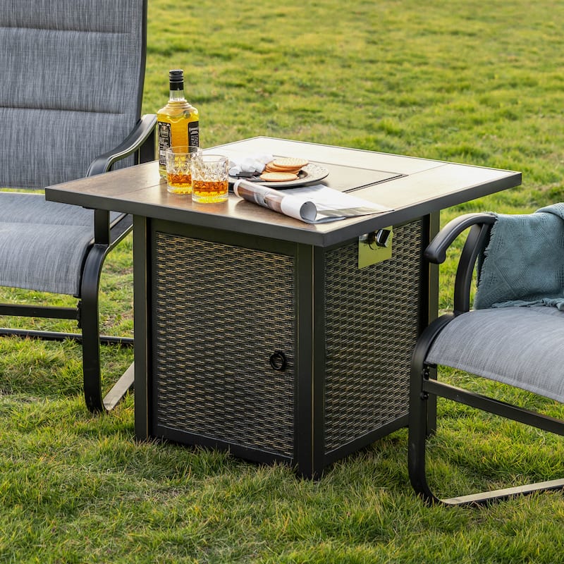 30 in. Outdoor Fire Pit 50,000 BTU Propane Gas Fire Pit Table