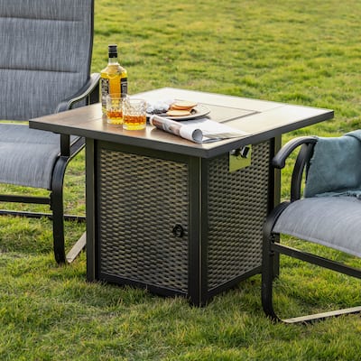 30 in. Outdoor Fire Pit 50,000 BTU Propane Gas Fire Pit Table