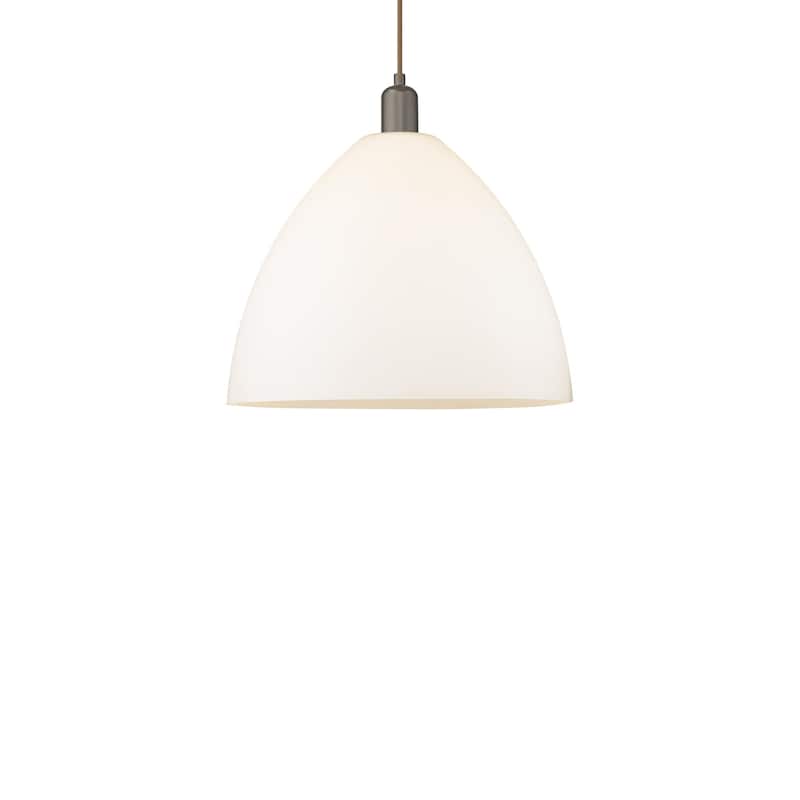 Innovations Lighting 716-1P-18-16 Bristol Pendant Bristol 16" Wide - Oil Rubbed Bronze / Matte White