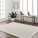 preview thumbnail 13 of 16, Livabliss Rodos Moroccan Diamond Plush Area Rug 5' 3" x 7' - Beige/White