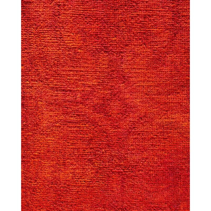 Vibrance, One-of-a-Kind Hand-Knotted Area Rug - Orange, 4' 1" x 6' 4" - 4' 1" x 6' 4"