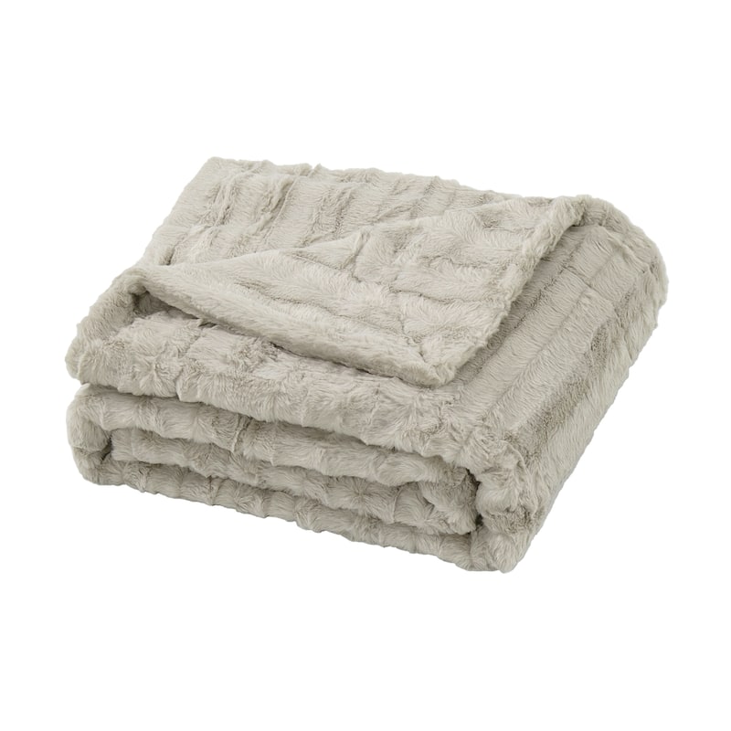 Derby Double Sided Fauxfur Throw