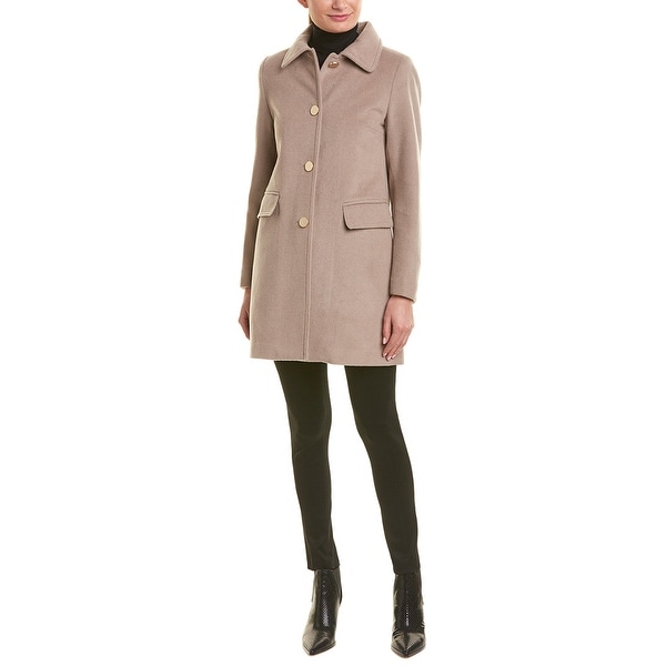 T Tahari Missy Wool-Blend Coat