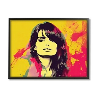 Stupell Modern Penelope Cruz Framed Giclee Art Design by Birch&Ink