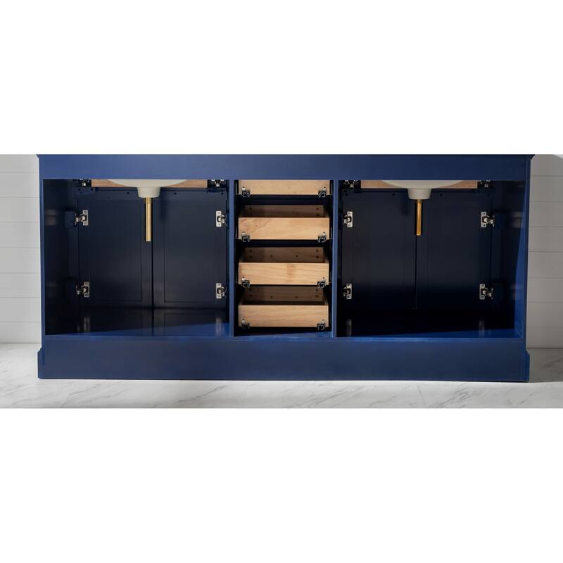 Milano 72" Double Vanity in Blue