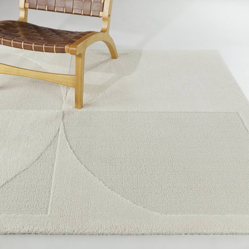 Ralph Modern Geometric Area Rug - 7'10" x 10' - Cream - Rectangle