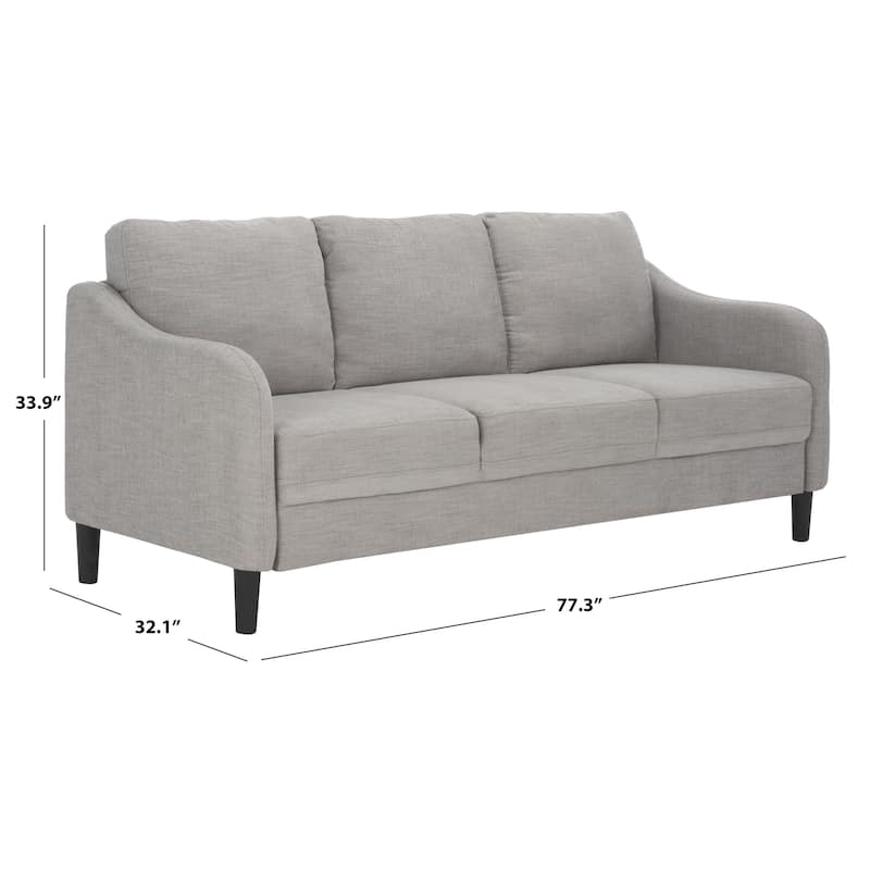 SAFAVIEH Couture Edalynn Modern 3 Seater Sofa - 77"W x 32"D x 34"H