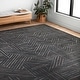 preview thumbnail 6 of 12, Alexander Home Reverie 3-D Geometric Modern Area Rug 2'-3" x 7'-6" Runner - Graphite / Ocean
