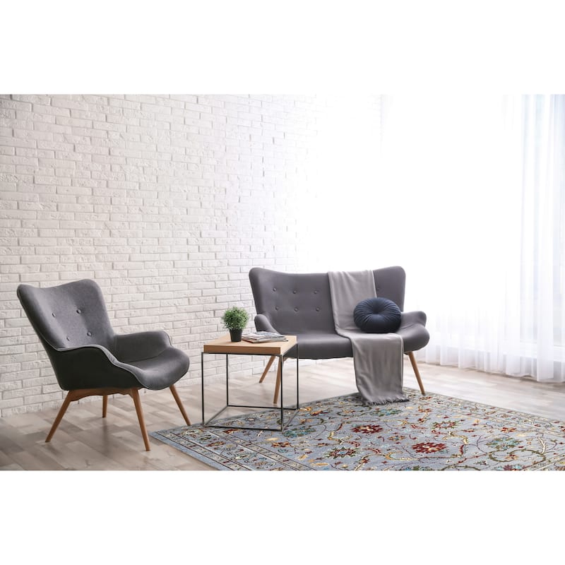 Gray Traditional Classic Collection Area Rug - Timeless Sophistication and Comfort