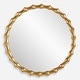 preview thumbnail 1 of 4, Uttermost 09963 Nacala 39-3/8" Diameter Circular Framed Bathroom Antiqued Gold