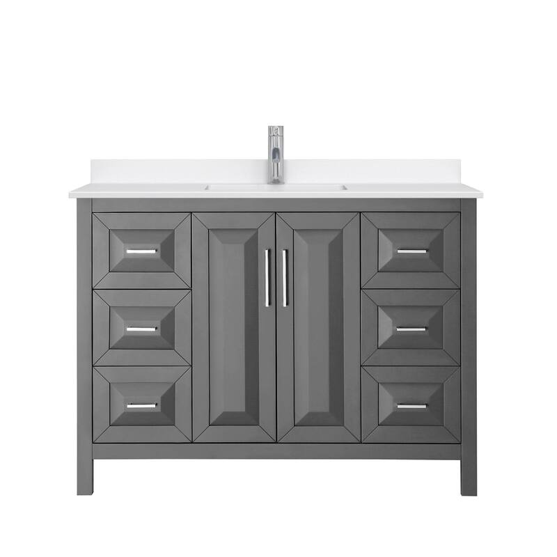 Wyndham Collection WCV252548S-QTZ-UNSMXX Daria 48" Free Standing