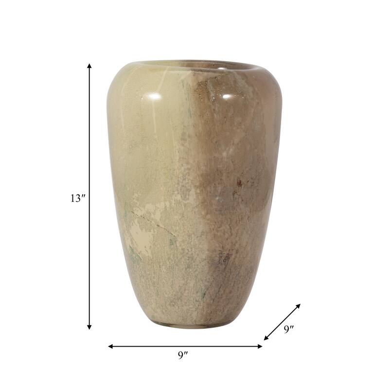 Sagebrook Home Glass Nude Cylinder 2Tone Vase