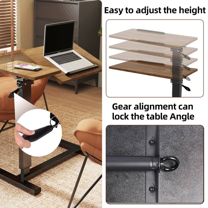 Over Bed Chair Table Adjustable Laptop Notebook Desk
