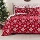 preview thumbnail 23 of 22, Greenland Home Novelty Holiday Reversible Matelasse Coverlet Set Twin - Twin XL - Snowflakes