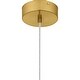 preview thumbnail 6 of 7, Skye Integrated LED Brushed Gold Mini Pendant