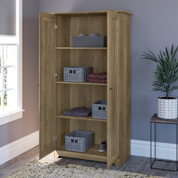 Tall espresso on sale storage cabinet