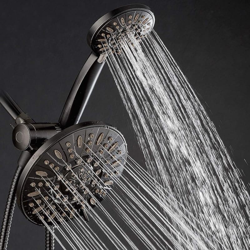 AquaDance Oil Rubbed Bronze 7-inch 3-Way Rainfall Shower head Combo