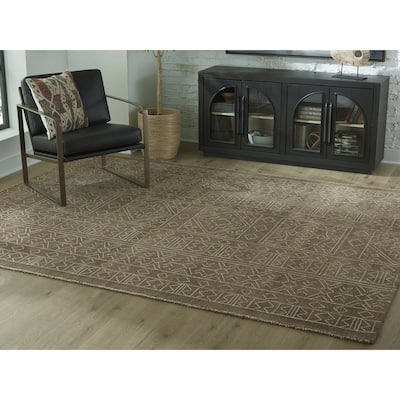 Signature Design by Ashley Merrittman Brown/Ivory Area Rug