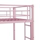 preview thumbnail 10 of 11, Modern Style Twin Over Twin Metal Bunk Bed,Easy Assembly,No box spring needed,Sturdy System