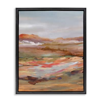 Stupell Dynamic Abstract Desert Framed Floater Canvas Wall Art Design By Carol Robinson