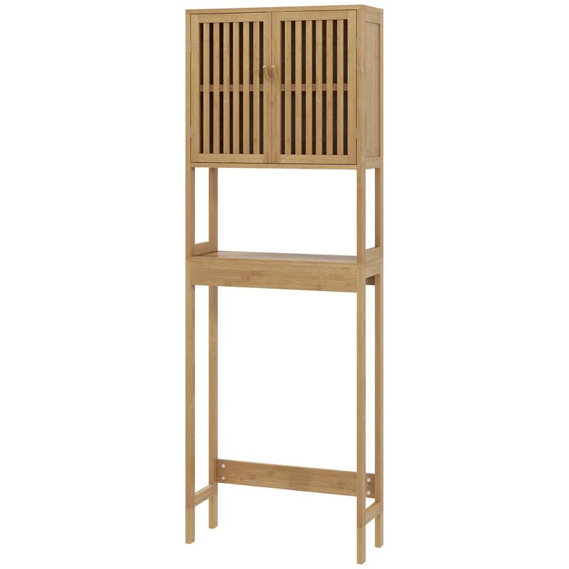 Homcom Bamboo Over The Toilet Storage Cabinet