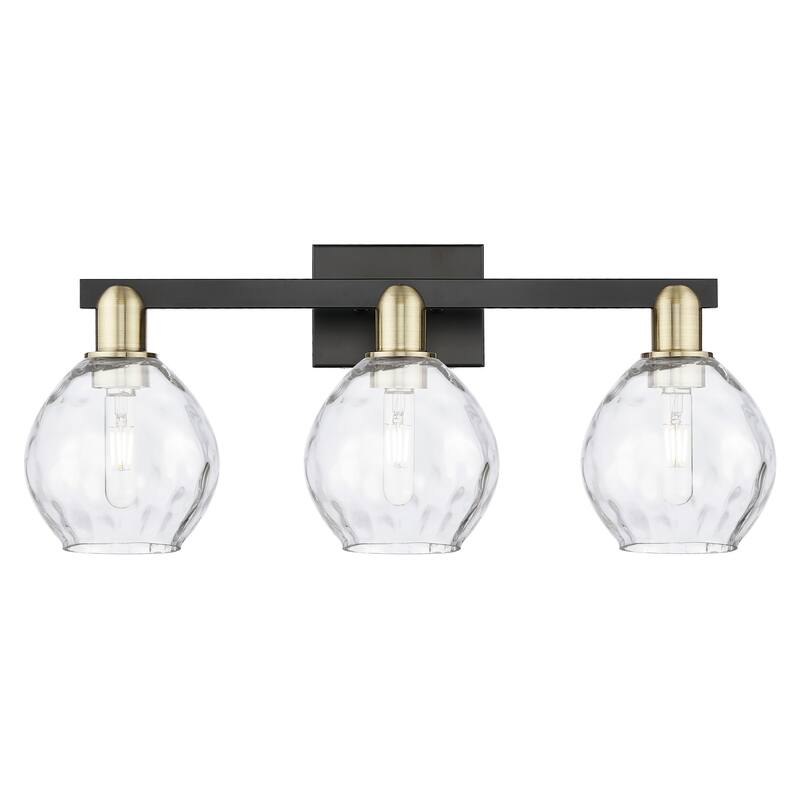 Innovations Lighting 716-3W-11-25 Waverly Vanity Waverly 3 Light 25" - Black Antique Brass / Clear