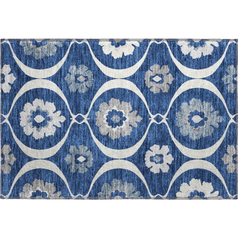 Premium Washable Super Soft Floral Scallops Mayfield Rug