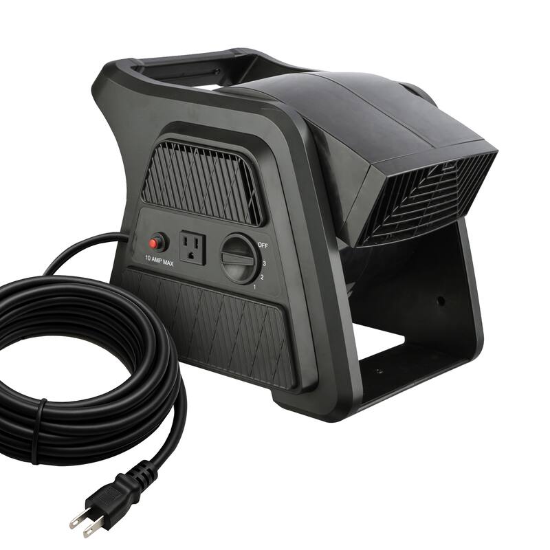 Modern Designs ProGrade Industrial Floor Blower Fan with 300° Pivot and 10 AMP Outlet