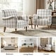 preview thumbnail 25 of 43, HULALA HOME Mandan 29.5" Wide Farmhouse Accent Armchair with Solid Wood Legs