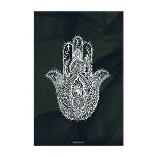 Hand Of Fatima Line Drawings Hamsa Religion Symbols Art Print Poster 