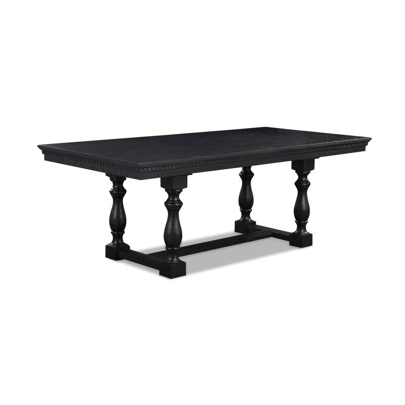 Corny Charcoal Fabric Dining Room Set