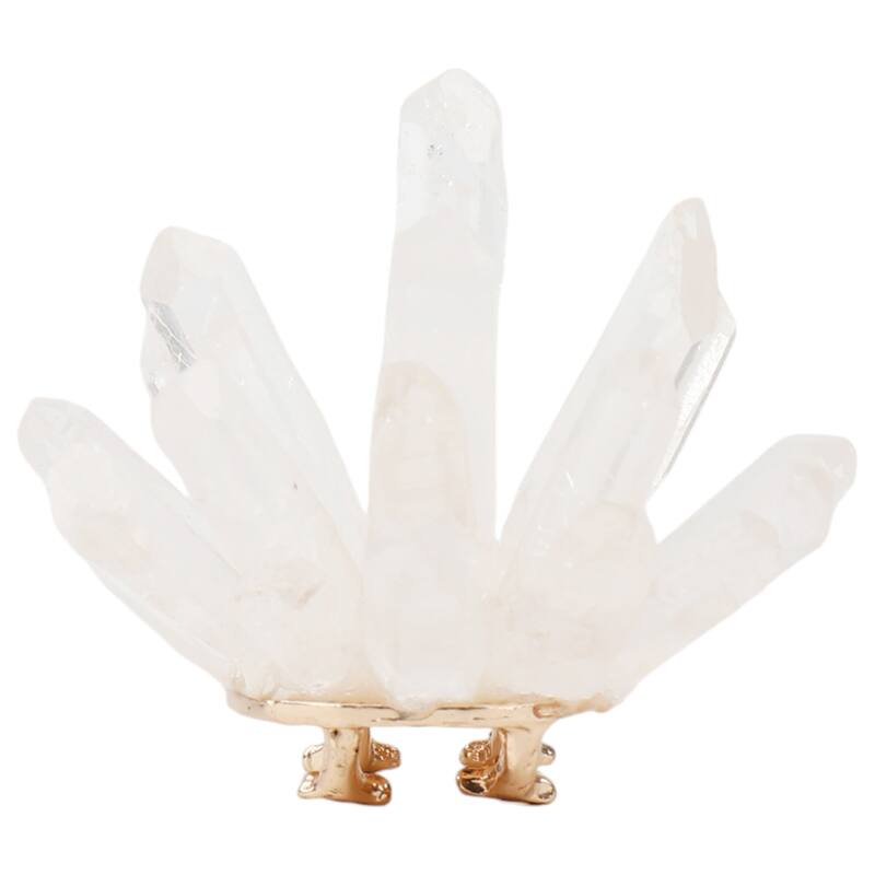 Stone Metal Decorative Object Animal Figurine Spikes Accent - 2" White - 2" x 2" x 2"