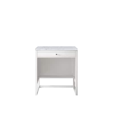 James Martin Vanities Athens 30" Countertop Unit (Makeup Counter), Glossy White