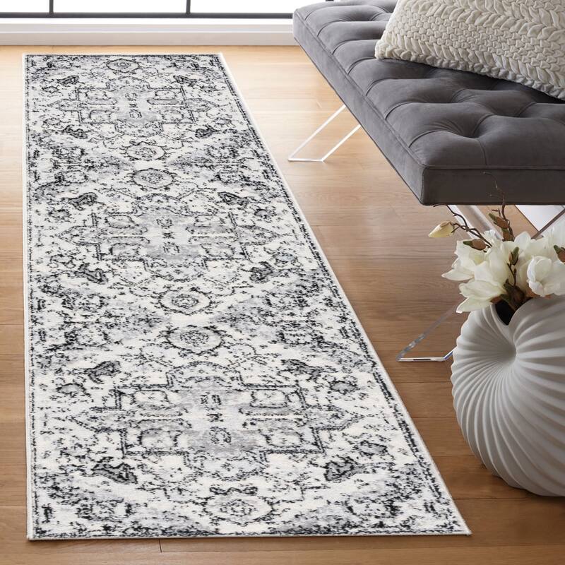 SAFAVIEH Tulum Gusti Boho Rug - 9' x 12' - Ivory Grey/Light Grey
