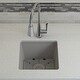 preview thumbnail 20 of 47, Lexicon Undermount Quartz 15 Inch Single Bowl Kitchen Sink Kit
