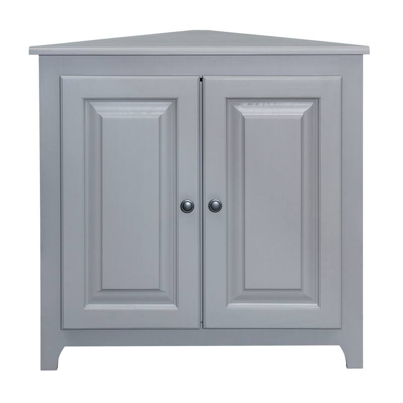 Arch+Haven Solid Wood Corner Cabinet