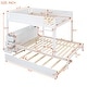 preview thumbnail 14 of 57, Full-Over-Full Bunk Bed with Twin size Trundle, Storage and Desk,with USB and 3 Plugs