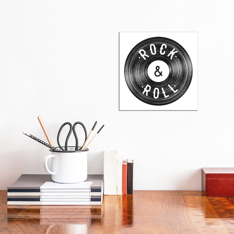 iCanvas "Rock & Roll" by Florent Bodart Canvas Print - 12x12x1.5