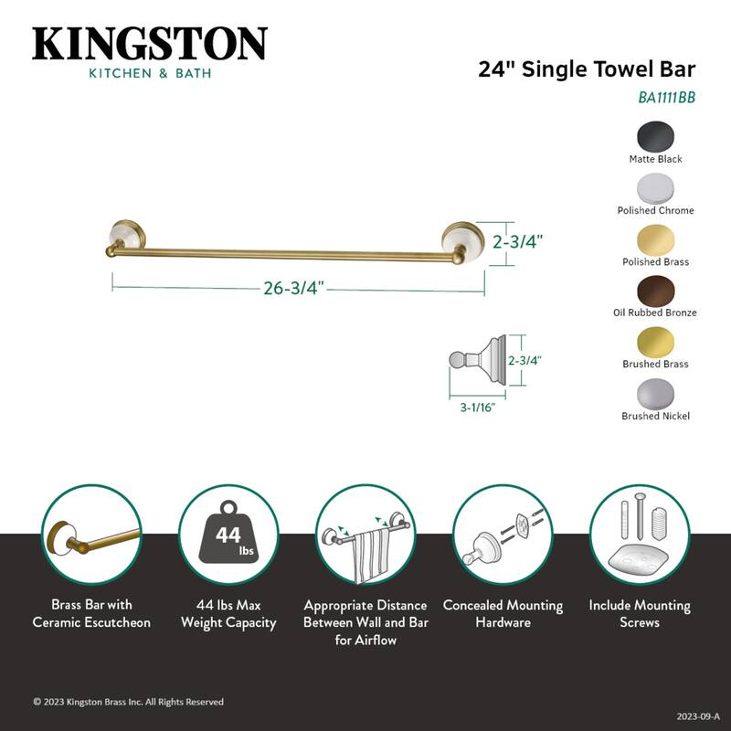 Victorian 24-Inch Towel Bar
