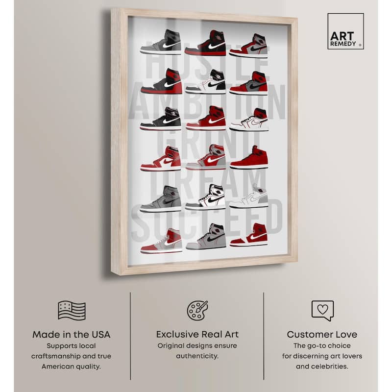 Ambition Grind Sneakers Shadowbox by Art Remedy