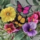 preview thumbnail 3 of 2, 24" Summer Butterfly Wreath With Butterflies