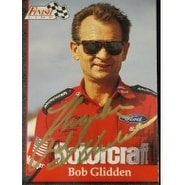 Signed Glidden Bob 1993 Finish Line Racing Card autographed