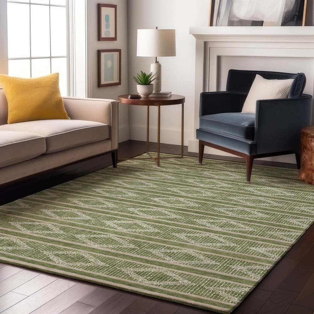 Premium Washable Super Soft Geo Diamonds Mayfield Rug