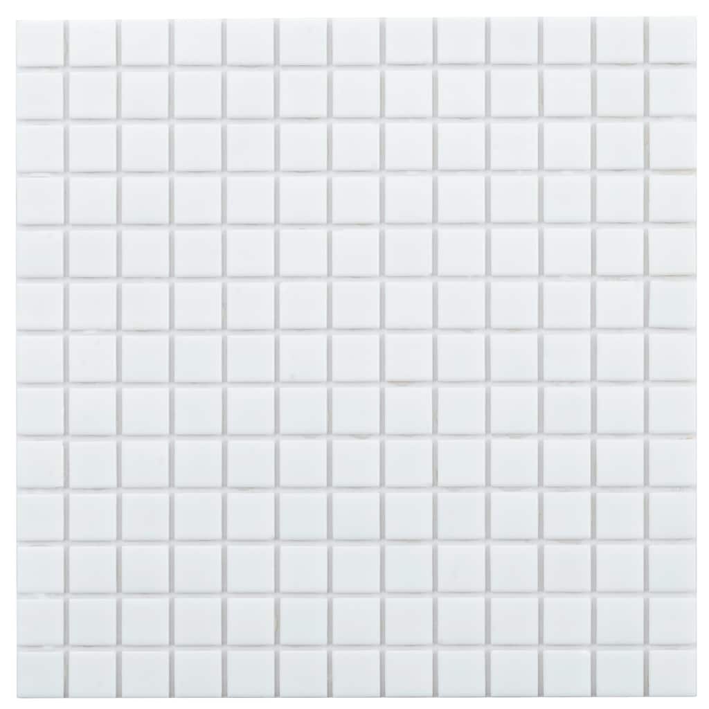 Apollo tile 12" x 12" Dune Glossy Rice White Glass Tile (20 sq ft/case) - 20 Pack